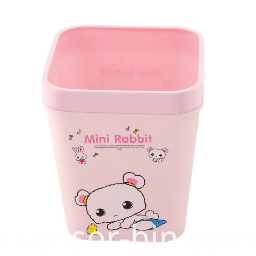 Mini Rabbit Colorful Plastic Waste Bin (FF-5256)